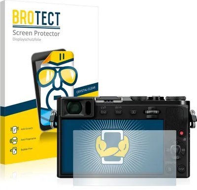 Produktbild von 2x Für Panasonic Lumix DMC-GM5 Schutzfolie BROTECT Displayschutz Display Schutz Folie Klar Transparent