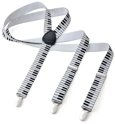 Produktbild von Hosentraeger Y Form schmal  Weiss Klavier