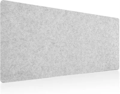Productafbeelding van VHV Groot kurken bord, 60 x 40 cm - Decoratief prikbord met vilten kurken - 0,9 cm dik - Opvouwbaar fotobord - Zilvergrijs