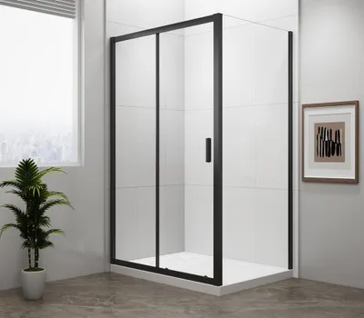 Zdjęcie produktu dla EASY BLACK Prostokątna kabina prysznicowa 1000x700mm wariant L/R