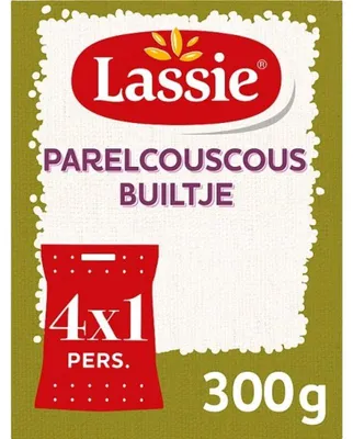 Imagen del producto de Lassie Pearl Couscous 300g – Cuscús perlado fino y de alta calidad para platos versátiles