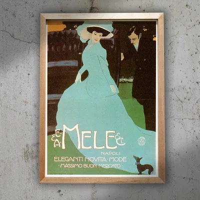 Produktbild von Vintage-Plakat - Modefrauenkleid - A1 (59,5 cm x 84 cm)