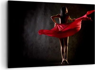 Produktbild von Bild auf Leinwand - Leinwandbild - Schönheit Körper Tänzer Mädchen - 120x80cm - Wand Bild - Wanddeko - Leinwanddruck - Bilder - Kunstdruck - Leinwand bilder - Wandkunst - AA120x80-2160