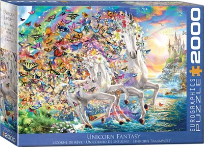 Immagine prodotto di Eurographics Puzzle Einhorn - Traumwelt, 2000 Teile, 67.6 x 96.8 cm, 8220-5551