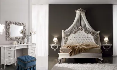 Image de Tabouret d'appoint Pufa Design noble Tabouret de pied Chambre à coucher Nouveau rond baroque