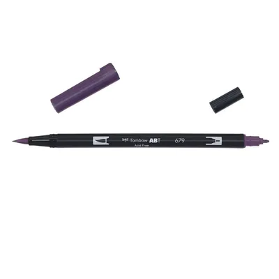 Produktbild von Tombow ABT-679, Fein, 1 Farben, Violett, Rundspitze & Bürstenspitze, 0,3 mm, 3 mm