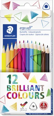 Image de Staedtler® 157C12 ergosoft® 157 Crayon de couleur - 12 couleurs en étui carton
