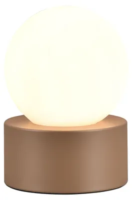 Immagine prodotto di Lampada da tavolo Countess marrone e bianca 1xE14x25W in vetro, dimensioni: 17x12x12 cm, IP20, RL