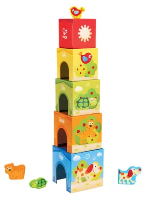 Produktbild von Hape FRIENDSHIP TOWER, 1,5 Jahr(e), 9 Stück(e), Karton, MDF-Platten