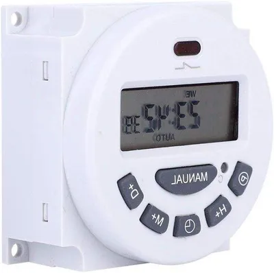 Image de Mini-relais électronique à touches réglables L701-220 V pour groupes de chauffage, lampadaires et tableaux de distribution électrique.