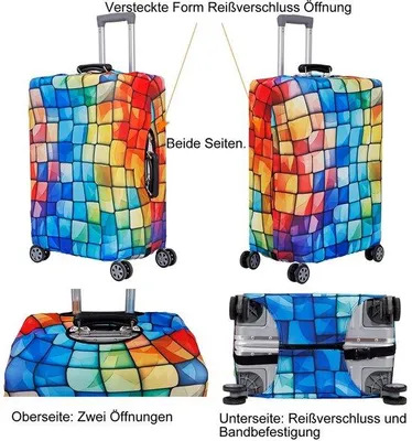 Productafbeelding van Tripnuo elastische kofferhoes dik bagagehoes voor 18-32 inch koffer