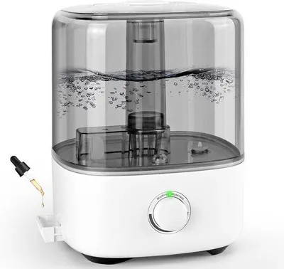 Zdjęcie produktu dla 5-litrowy nawilżacz powietrza z technologią ultradźwiękową, cichy (28 dB), dysza obracająca się o 360° do pokoju dziecięcego
