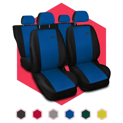 Produktbild von Autositzbezüge Universal Schonbezüge Sitzauflage PKW Schonbezug Polyester Blau