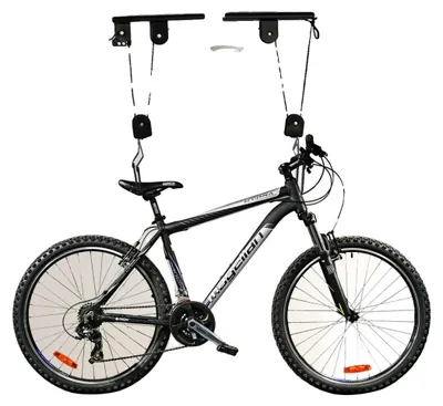 Obrázek produktu pro Zvedák na kola, ocelový materiál, nosnost 60 kg, délka háku 17 cm, robustní konstrukce, kompatibilní s několika typy kol
