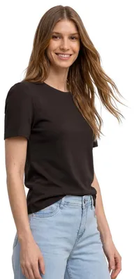 Produktbild von Street One T-Shirt mit gerafftem Ärmel Espresso Brown 34