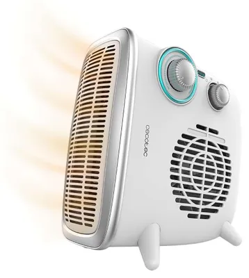 Produktbild von Cecotec ReadyWarm 2070 Max Dual, Elektrischer Raumheizlüfter, Drinnen, Tisch/Bank, Flur, Tisch, Grau, Weiß, Drehregler, 1800 W