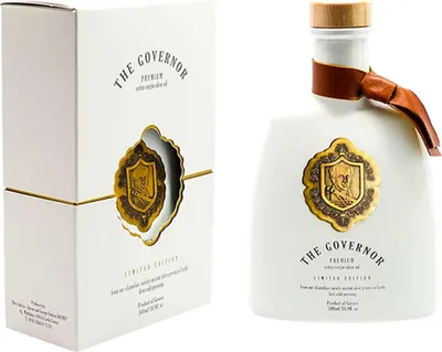 Zdjęcie produktu dla The Governor Limited Edition Oliwa Extra Virgin z Wczesnego Zbioru z Korfu Grecja 500 ml