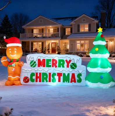 Aufblasbare Weihnachtsdekoration 3,0 m mit LEDs