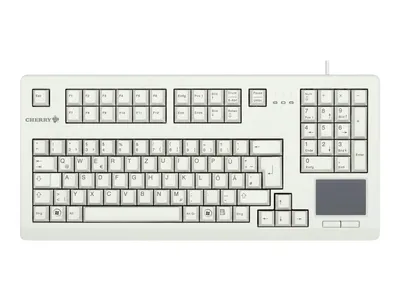 Obrázok produktu pre CHERRY TouchBoard G80-11900 Drôtová klávesnica s touchpadom, svetlosivá, USB (QWERTZ - DE)