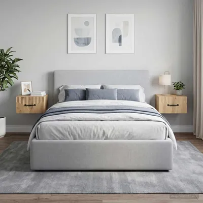Immagine prodotto di vidaXL Comodino da parete, set da 2 pezzi, rovere Artisan, 34,5 x 33 x 20 cm