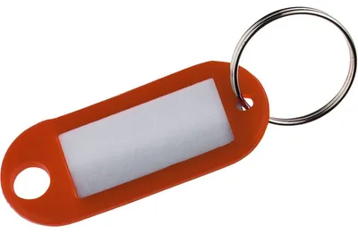 Produktbild von Alco Schlüsselanhänger Kunststoff orange 100 Stück