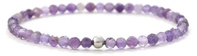 Produktbild von BERGERLIN Naturstein Armband Damen Herren, echtes Edelstein Perlenarmband