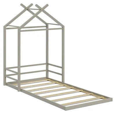 Produktbild von Bodenbett Vitalispa Roofy Greige 90x200, Model 61336