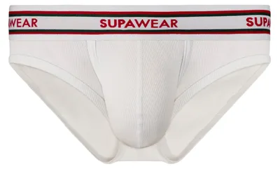 Produktbild von SUPAWEAR Ribbed Varsity Brief White - Größe L