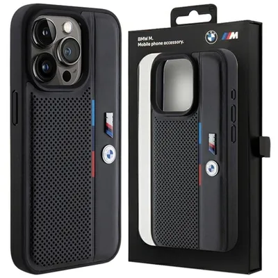 Zdjęcie produktu dla Etui Bmw Perforated Tricolor Line Na Iphone 15 Pro - Czarne