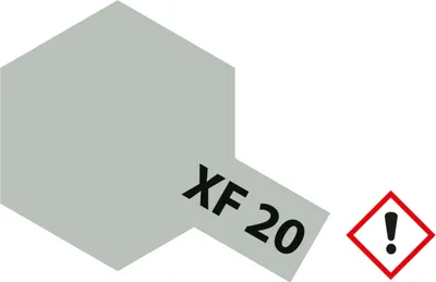 Produktbild von XF-20 Mittelgrau matt - 23ml Acrylstreichfarbe wasserloeslich Tamiya 300081320