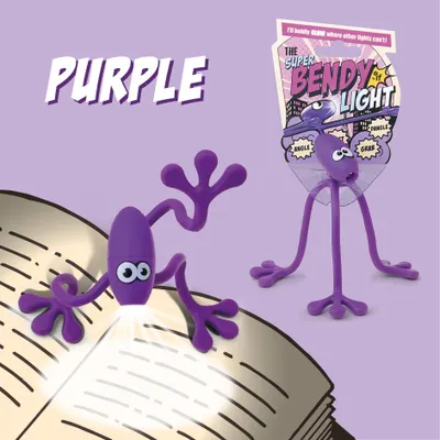 Obrázek produktu pro Lampka do książki Super Bendy fioletowa IF