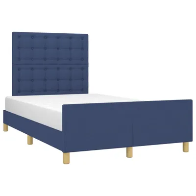 Obrázek produktu pro Rám postele bez matrace modrá 120x200 cm textil