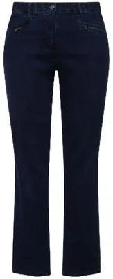 Zdjęcie produktu dla Dżinsy damskie Ulla Popken, ciemnoniebieski denim, rozmiar 25