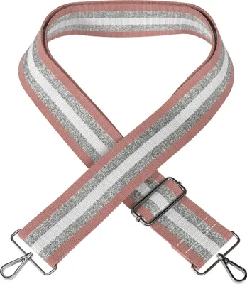 Produktbild von EAZY CASE - Verstellbarer Taschengurt, Ersatz Schultergurt für Handtaschen, Umhängeband mit Karabiner in Silber, breiter Taschenriemen für Taschen, DIY Taschenband in Silber