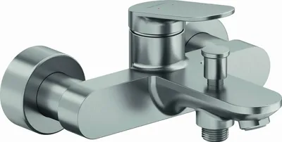 Produktbild von Einhebel-Waschtischarmatur aus gebürstetem Edelstahl