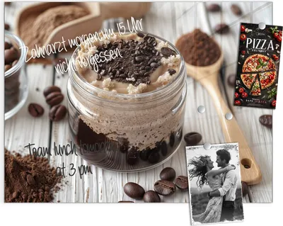 Produktbild von Magnettafel 120x90cm Pinnwand Whiteboard beschreibbar - Kaffeedessert Glas
