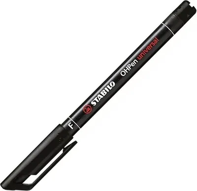 Produktbild von Folienstift - STABILO OHPen universal - permanent fein - Einzelstift - schwarz