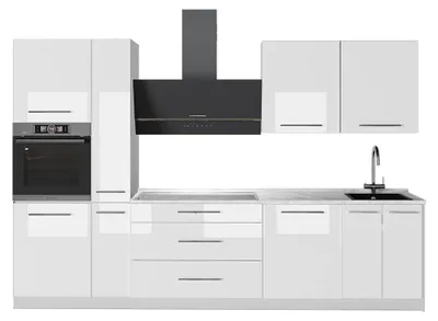 Immagine prodotto di Cucina componibile Vicco Fame-Line Bianco lucido/Bianco 310 cm senza piano di lavoro, Model 64343
