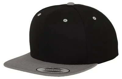 Image de Casquette Snapback « Classic » Yupoong FK1774 (taille unique) (noir/argent)