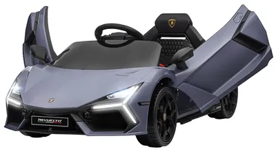 Immagine prodotto di AIYAPLAY Auto elettrica per bambini da 12 V con telecomando a 2,4 GHz, musica, grigia
