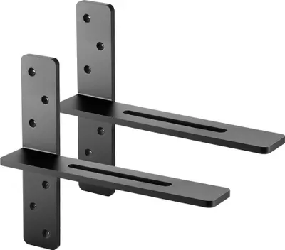 Immagine prodotto di set di 2 mensole per carichi pesanti - Supporto per mensole da 355,6 mm - Stabile mensola per il montaggio a parete