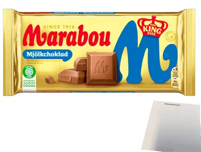 Produktbild von Marabou Schokolade Vollmilch Mjölkchoklad (170g Tafel) + usy Block