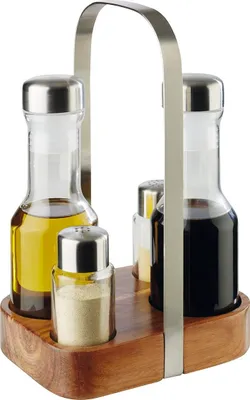 Produktbild von APS Essig- und Ölglas Glas/Edelstahl