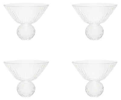 Produktbild von Eisbecher mit Diamantfuß – 4er-Set