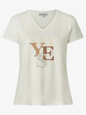 Produktbild von More & More T-Shirt mit Schriftzug im zeitlosen Design für den Sommer