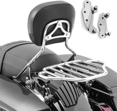 Obrázok produktu pre Sissybar s nosičom batožiny KI a montážnou sadou pre Harley Davidson Tourin