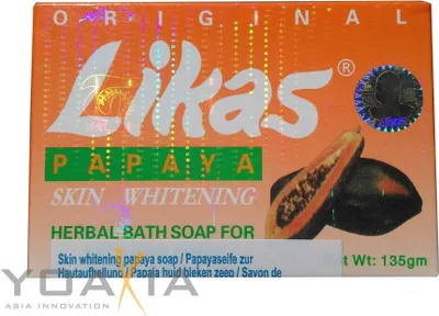 Zdjęcie produktu dla [135g ] Oryginalne ziołowe mydło LIKAS Seife Papaya / Skin Whitening Herbal Soap