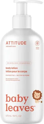Produktbild von Baby Leaves Körperlotion Birnennektar ATTITUDE Baby Pflege