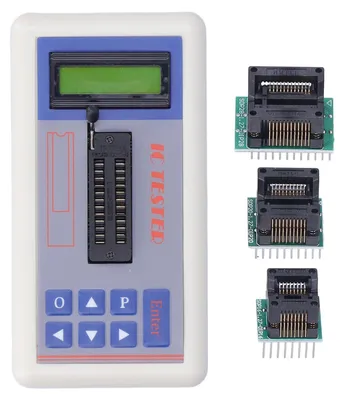Produktbild von TSH-06F IC-Transistor-Tester mit 5V-, 3,3V- und AUTO-Modi für Mikroelektronik-Ingenieure (mit Anschlussklemmen)