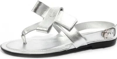 Produktbild von B1563 infradito donna TOD'S sandalo fiocco argento flip flops shoe woman